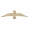 Ekena Millwork Bellingham Rough Sawn Timber Gable Bracket, Douglas Fir, 60"W x 15"H x 2"D x 6"F, 6/12 Pitch GBW060X15X0206BEL00RDF - alternate 1